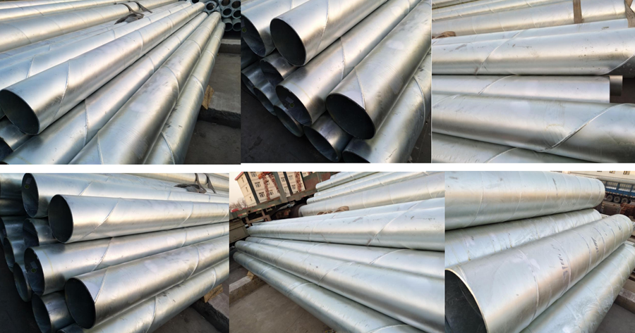hot-dip galvanized spiral pipes